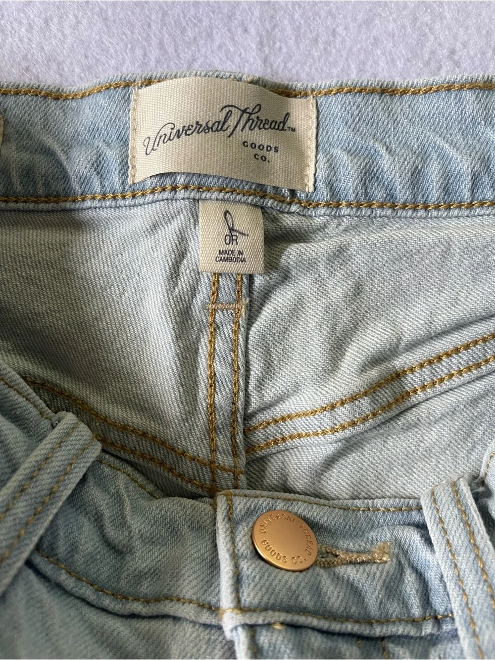Universal Thread Light Blue Distressed Jean Shorts